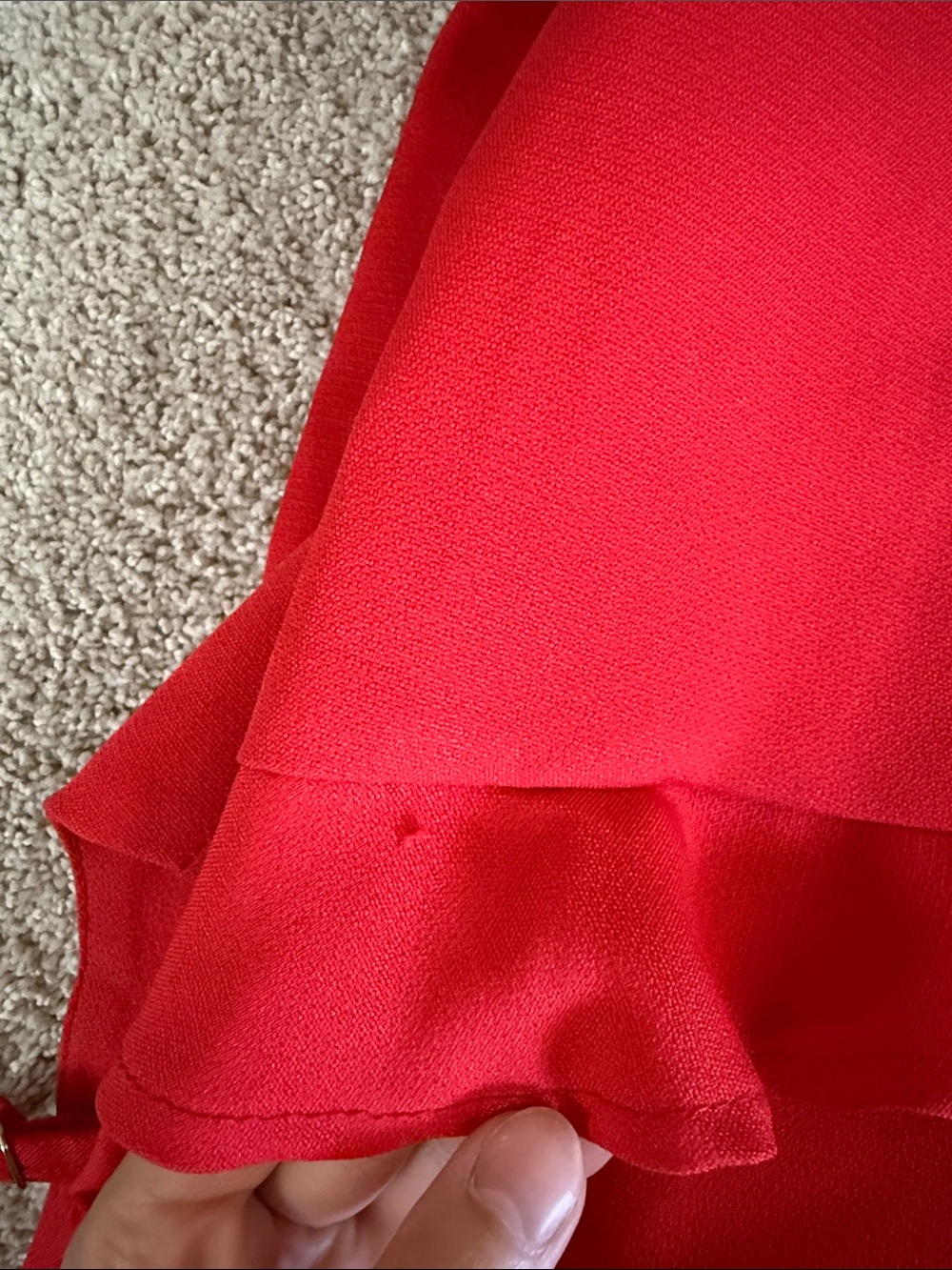 Hello Molly Red Ruffle Mini Dress - Picture 7 of 7